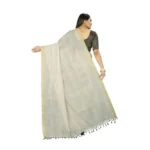buy cream cotton saree online