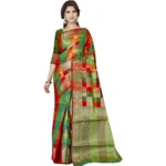 Green Jacquard Woven Saree for Women