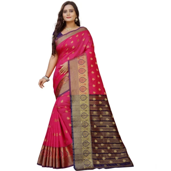 Multicolor Silk Blend Saree for Women