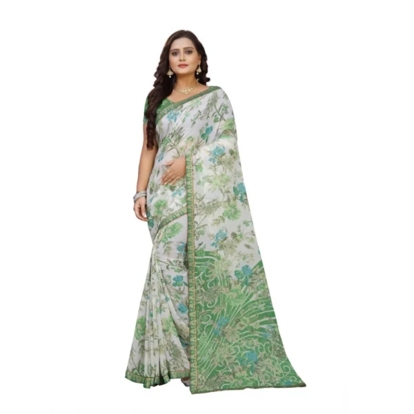 floral georgette saree online