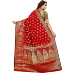 Buy Red Jacquard Saree
