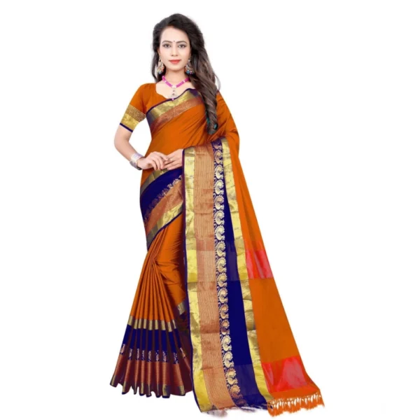 Multicolor Jacquard Woven Saree for Women