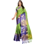 Green Jacquard Woven Saree for Women