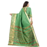 Green Jacquard Saree Online