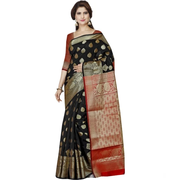 black jacquard saree online