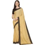 Stunning Yellow Chiffon Saree with Unstitched Blouse
