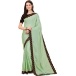 Light Green Chiffon Saree for Women