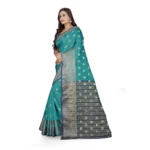 buy green jacquard saree online