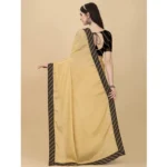 Yellow Chiffon Saree
