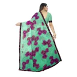 floral georgette saree