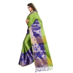 green jacquard saree online