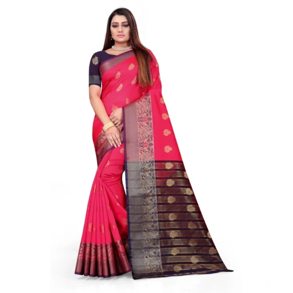 Multicolor Silk Blend Saree for Women