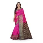 Pink Jacquard Saree for Women