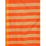 Orange Cotton Silk Saree