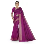 pink cotton silk saree