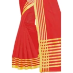 red jacquard saree online