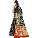 black jacquard saree online