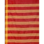 red cotton silk saree
