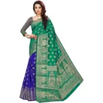 Elegant Green Jacquard Saree for Women