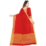 red jacquard saree online