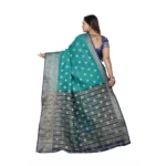 buy green jacquard saree online