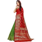 Buy Red Jacquard Saree