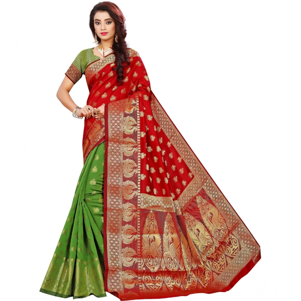 53926560535_f4d0e7ca22_o_d-1000x1000-1.webp Buy Red Jacquard Saree