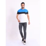 Generic Men's Casual Cotton Printed Round Neck Half Sleeve T-Shirt (Multicolor) - Image 7