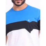 Generic Men's Casual Cotton Printed Round Neck Half Sleeve T-Shirt (Multicolor) - Image 6