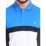 Generic Men's Casual Cotton Printed Polo Neck Half Sleeve T-Shirt (Black) - Image 6