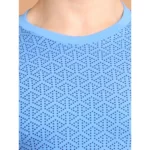 Generic Men's Casual Cotton Printed Round Neck Half Sleeve T-Shirt (LightBlue) - Image 6
