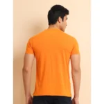 Generic Men's Casual Cotton Printed Round Neck Half Sleeve T-Shirt (Rust) - Image 2