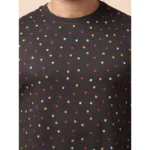Generic Men's Casual Cotton Printed Round Neck Full Sleeve Sweat T-Shirt (Black) - Image 6