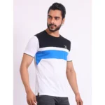 Generic Men's Casual Cotton Printed Round Neck Half Sleeve T-Shirt (Black) - Image 4