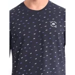 Generic Men's Casual Cotton Printed Round Neck Half Sleeve T-Shirt (Black) - Image 6