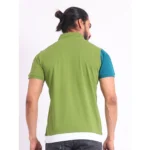 Generic Men's Casual Cotton Printed Polo Neck Half Sleeve T-Shirt (Multicolor) - Image 2