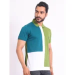 Generic Men's Casual Cotton Printed Polo Neck Half Sleeve T-Shirt (Multicolor) - Image 4