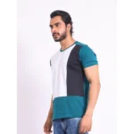 Generic Men's Casual Cotton Printed Round Neck Half Sleeve T-Shirt (Green) - Image 3