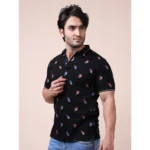 Mens Printed Polo T-Shirt - Angle 3