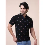 Mens Printed Polo T-Shirt - Angle 4