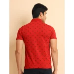 Men's Red Polo T-shirt - Angle 2