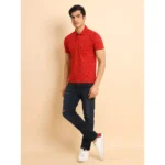Men's Red Polo T-shirt - Angle 7