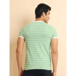 Generic Men's Casual Cotton Printed Round Neck Half Sleeve T-Shirt (LightGreen) - Image 2