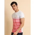 Generic Men's Casual Cotton Printed Round Neck Half Sleeve T-Shirt (Red) - Image 4