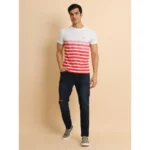 Generic Men's Casual Cotton Printed Round Neck Half Sleeve T-Shirt (Red) - Image 7