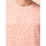 Generic Men's Casual Cotton Printed Round Neck Full Sleeve Sweat T-Shirt (Peach) - Image 6