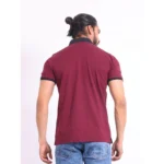 Generic Men's Casual Cotton Printed Polo Neck Half Sleeve T-Shirt (Multicolor) - Image 2