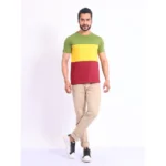 Generic Men's Casual Cotton Printed Round Neck Half Sleeve T-Shirt (Multicolor) - Image 7