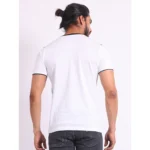 Generic Men's Casual Cotton Printed Round Neck Half Sleeve T-Shirt (Black) - Image 2