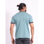 Generic Men's Casual Cotton Printed Round Neck Half Sleeve T-Shirt (Grey) - Image 2